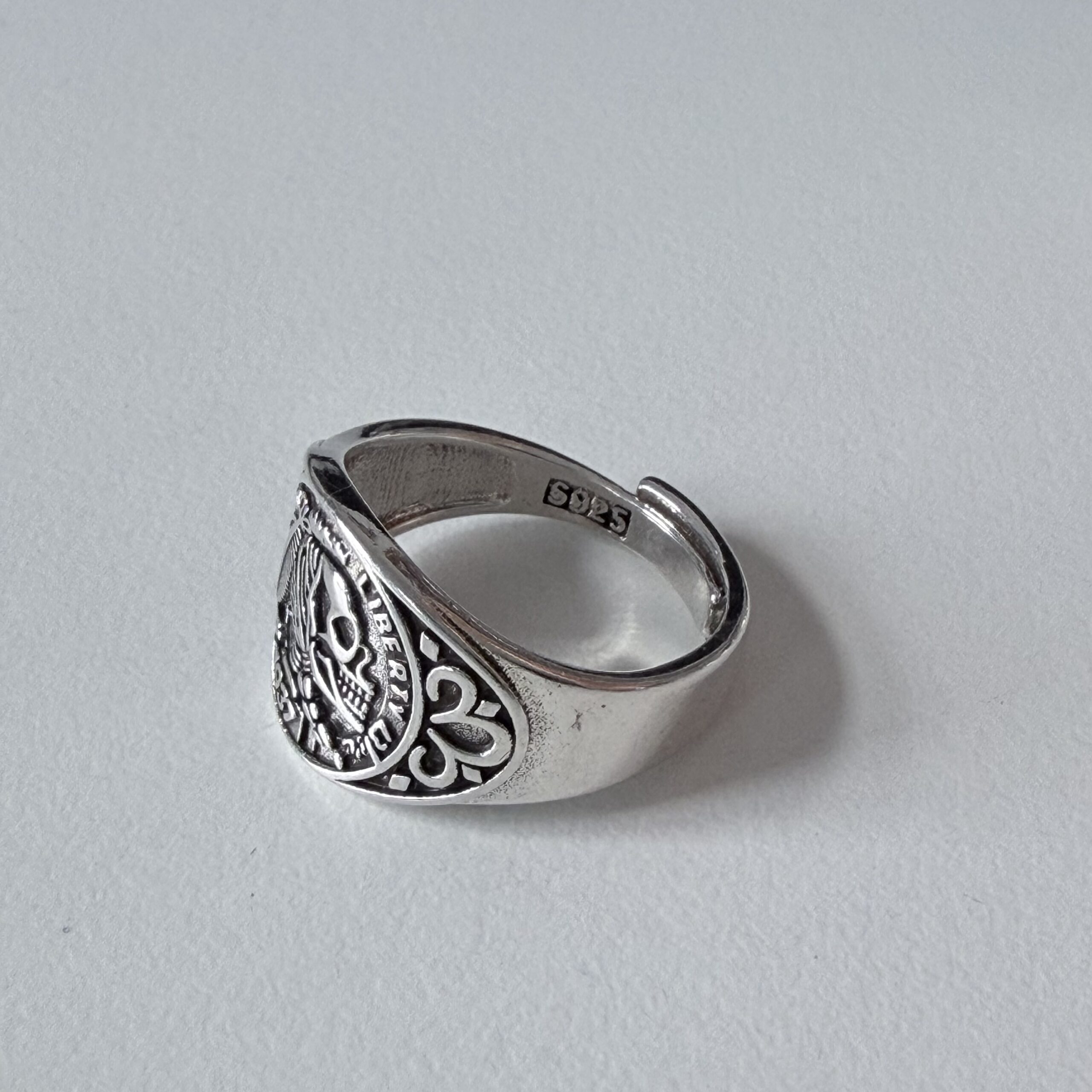 img_0666 vintage open ring, star light ring, men’s ring, adjustable, waterproof, non fading