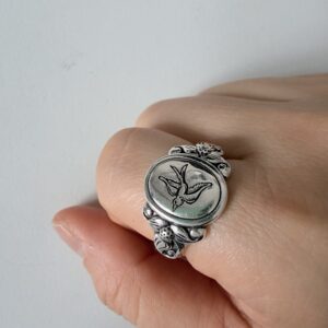 vintage punk open ring, men’s ring, adjustable, waterproof, non fading