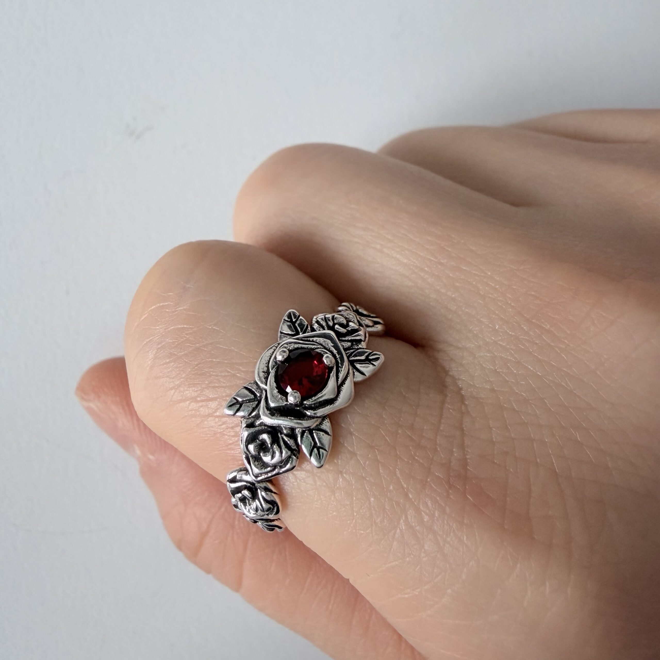img_0690 vintage adjustable ring, flower design,silver plated white copper, waterproof & non fading female ring