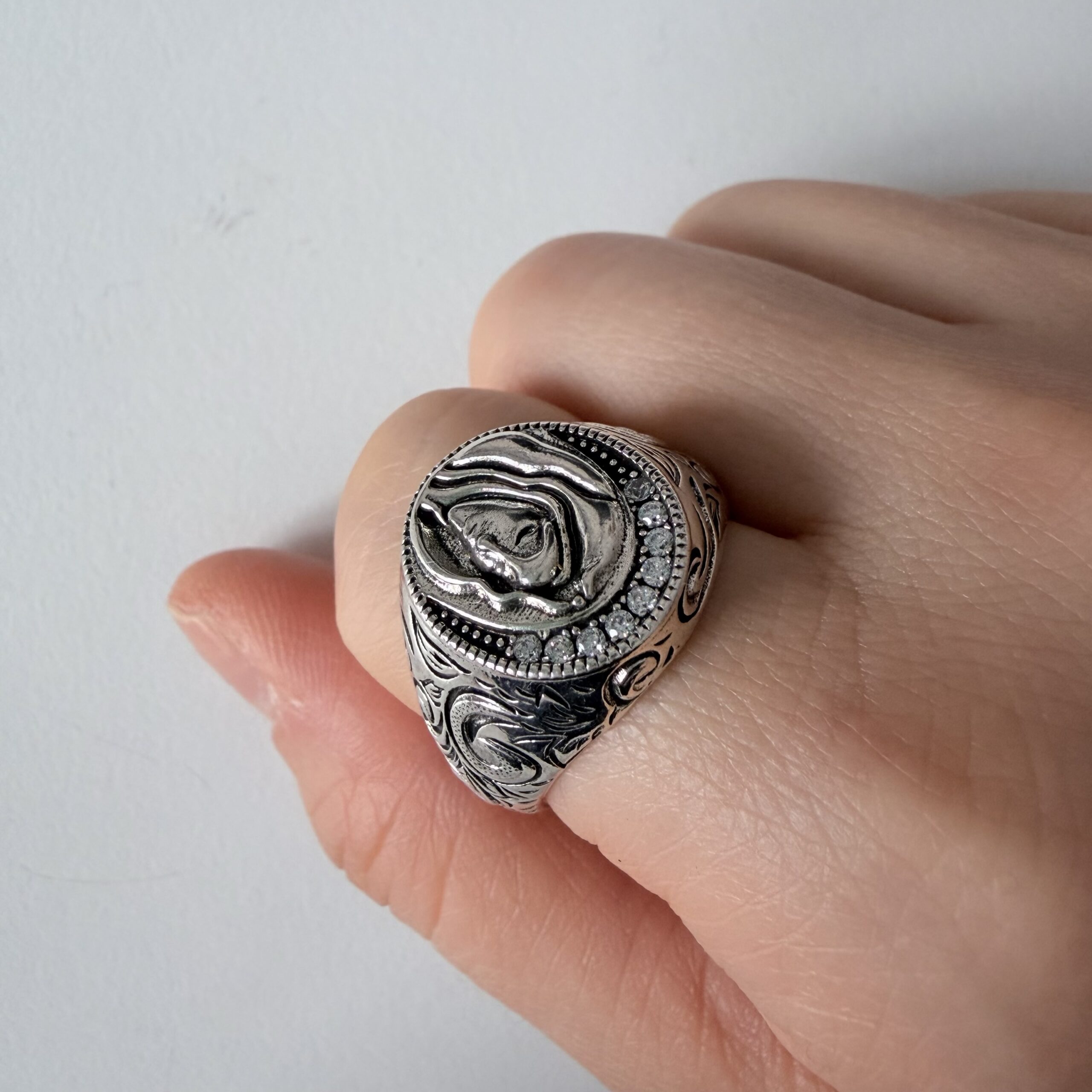 img_0695 vintage open ring, star light ring, men’s ring, adjustable, waterproof, non fading