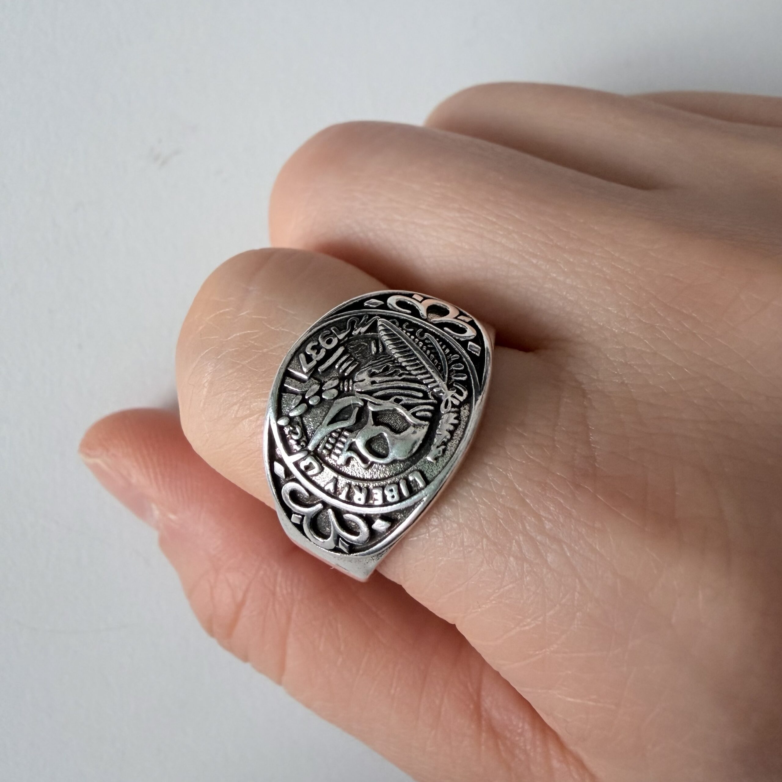 img_0697 vintage open ring, star light ring, men’s ring, adjustable, waterproof, non fading